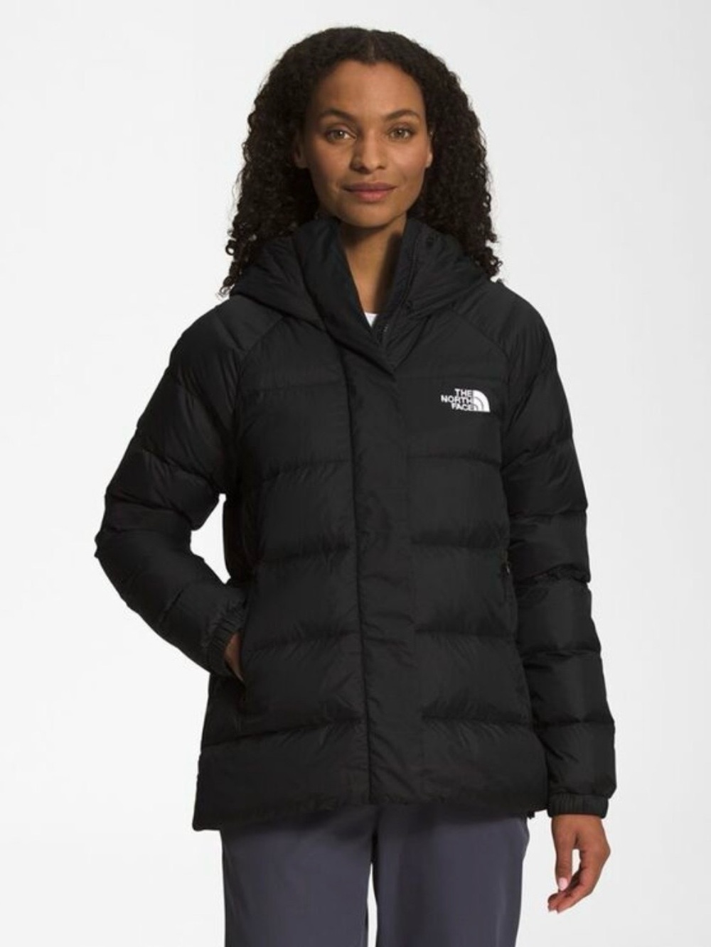The North Face Black Hooded Puffer Coat